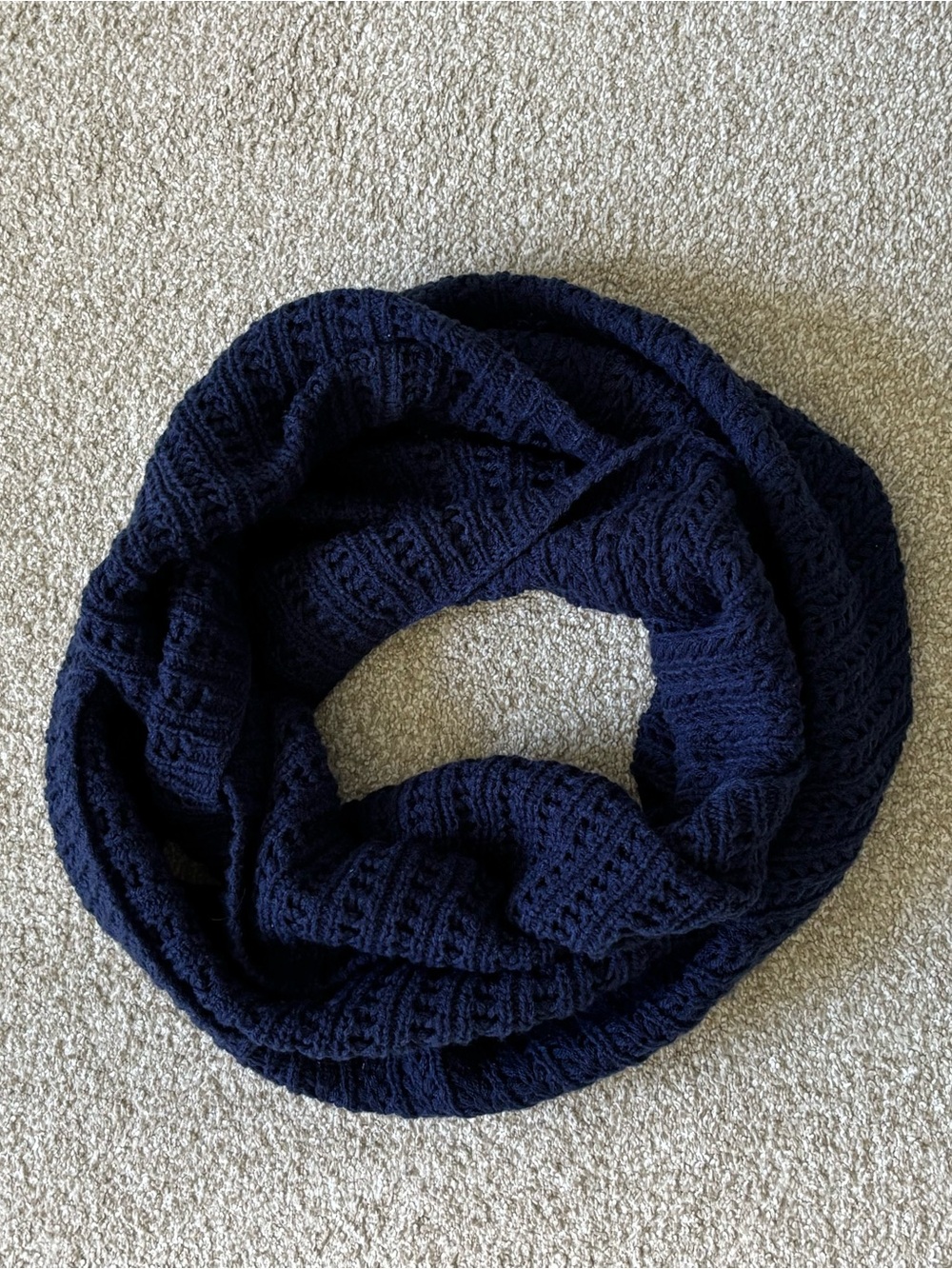 Stitch Fix Navy Knit Infinity Scarf - Women's Cozy Loop